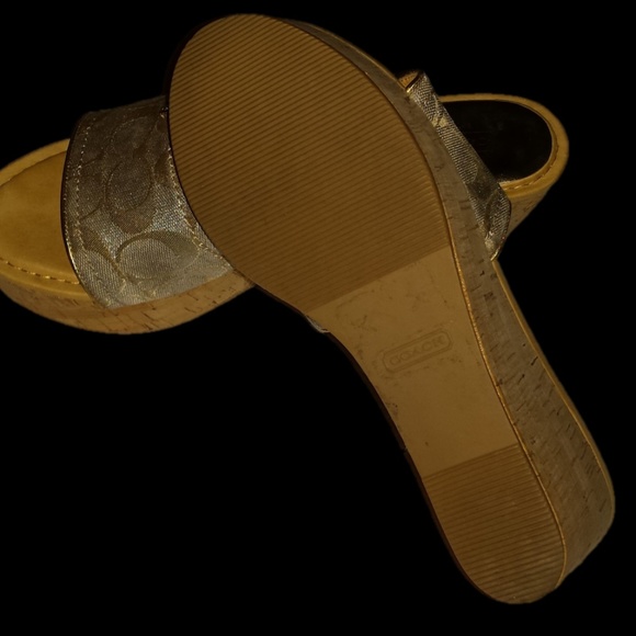 Coach Metallic Joanne Platform Wedges - Picture 4 of 5